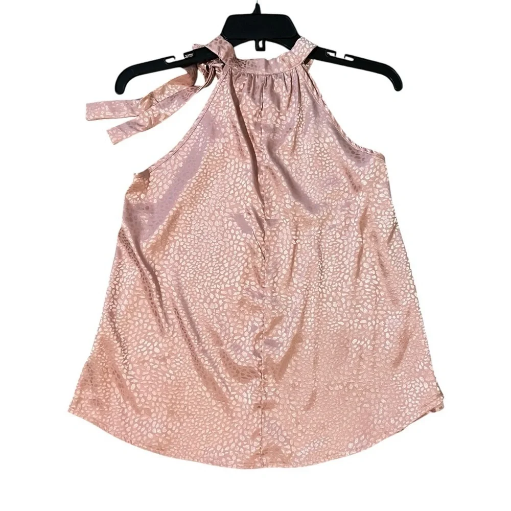 BTFBM Silky Sleeveless Pink Top Size Small - Picture 4 of 6